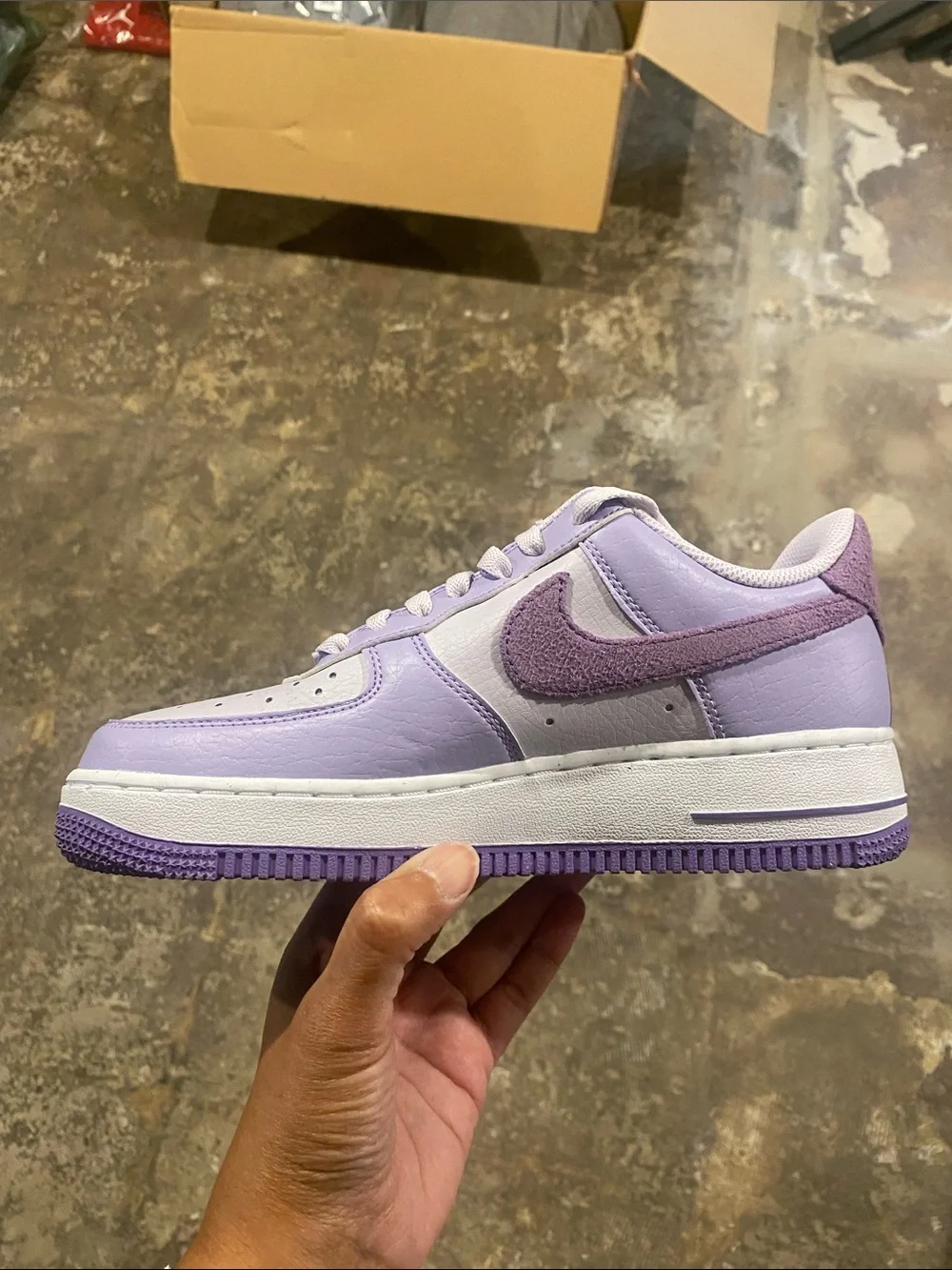 Nike Air Force 1 Low — Light Lavender & Deep Purple Women’s Sneakers